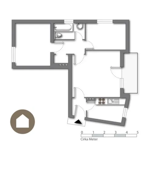 Schöne teilmöblierte 3-Zimmer Wohnung mit Balkon direkt am Park — photo 1